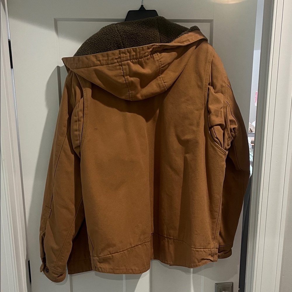 Redhead Brown Work/Utility Jacket With Sherpa Lin… - image 3